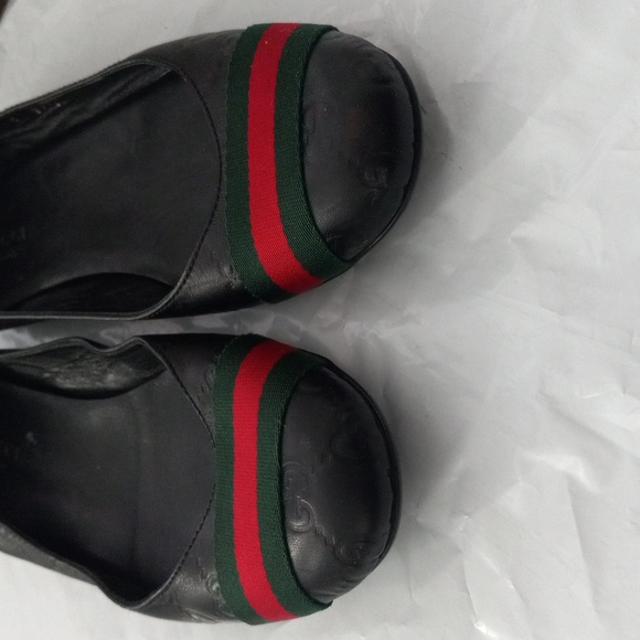 Authentic Gucci GG Monogram Supreme Sherry Web Guccissima Ballet Flats - Picture 3 of 11